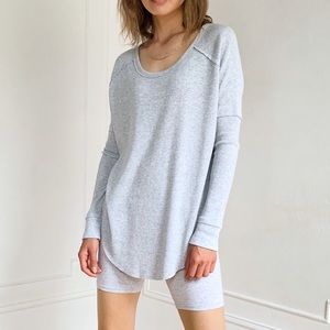 TNA by Aritzia Alder Thermal Waffle Knit Long Sleeve
